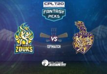 CPL 2020 13th Match Dream11 Prediction: TKR Vs SLZ TKR Vs SLZ