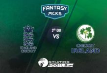 England vs Ireland 2020 3rd ODI Dream11 Prediction England vs Ireland