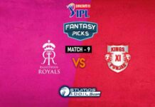 IPL 2020: RR Vs KXIP Dream11 Prediction | Match 9 | RR Vs KXIP