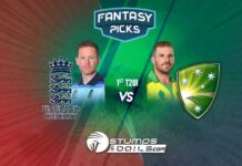 England vs Australia 1st T20 Dream 11 Prediction End vs Aus 1st T20