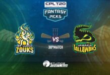 CPL 2020 Dream 11 Prediction:JAM Vs SLZ