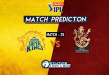 IPL 2020: CSK vs RCB MATCH PREDICTION | MATCH 25 | RCB vs CSK