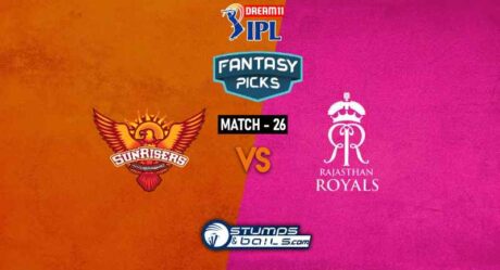 IPL 2020: SRH Vs RR DREAM11 PREDICTION | MATCH 26 | SRH Vs RR
