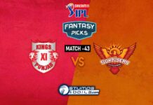 IPL 2020: KXIP Vs SRH DREAM11 PREDICTION | MATCH 43 | KXIP VS SRH