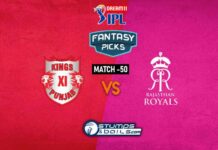 IPL 2020: KXIP VS RR DREAM11 PREDICTION | MATCH 50 | KXIP VS RR