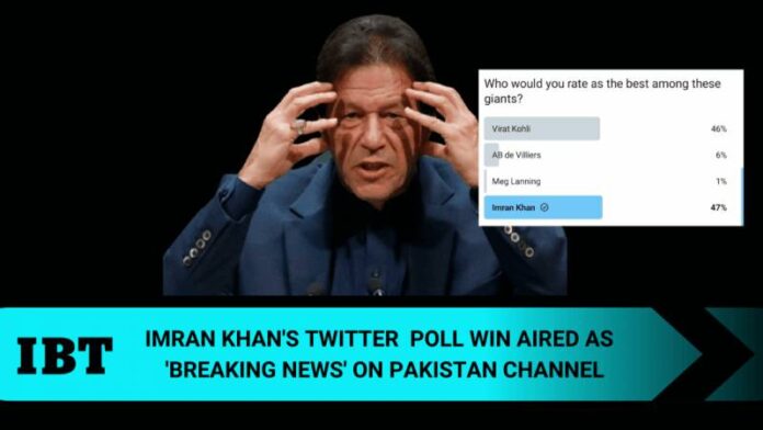 News channel proclaims Imran Khan's win over Kohli as breaking news