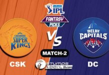 IPL 2021: CSK vs DC IPL 2021, Match 2| CSK vs DC Dream11 Predictions CSK vs DC
