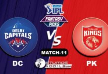 DC vs PK IPL 2021, Match 11|DC vs PK Dream11 Predictions FANTASY-11: DC vs PK