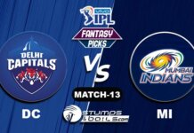 DC vs MI IPL 2021, Match 13|DC vs MI Dream11 Predictions FANTASY-13: DC vs MI