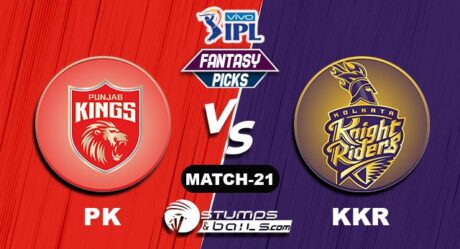 PK vs KKR IPL 2021, Match 21|PK vs KKR Dream11 Predictions