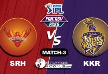 SRH vs KKR IPL 2021, Match 3|SRH vs KKR Dream11 Predictions FANTASY-3-SRH vs KKR