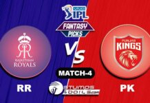IPL 2021: RR vs PK| StumpsandBails Fantasy XI Prediction FANTASY-4: RR vs PK