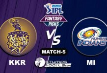 KKR vs MI IPL 2021, Match 5|KKR vs MI Dream11 Predictions FANTASY-5: KKR vs MI