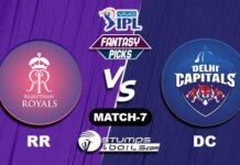 RR vs DC IPL 2021, Match 7|RR vs DC Dream11 Predictions FANTASY-7: RR vs DC