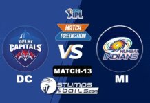 IPL 2021: DC vs MI | StumpsandBails Match Predictions Match-Prediction-13: DC vs MI