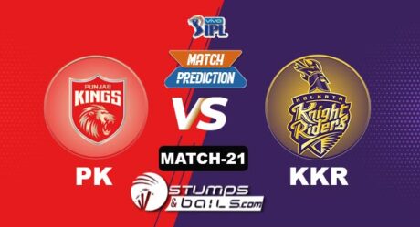 IPL 2021: PK vs KKR| StumpsandBails Match Predictions