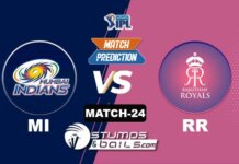 IPL 2021: MI vs RR| StumpsandBails Match Predictions Match-Prediction-24: MI vs RR