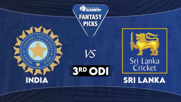 SL vs IND 3rd ODI Dream11 Predictions