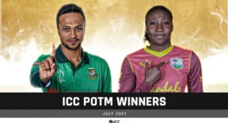 Shakib Al Hasan, Stefanie Taylor win ICC’s Player of the Month