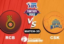RCB vs CSK IPL 2021, Match 35| RCB vs CSK Dream11 Predictions RCB vs CSK dream XI prediction