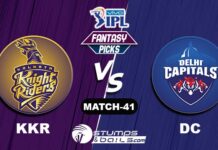 IPL 2021: KKR vs DC| StumpsandBails Match Predictions KKR vs DC-match prediction-game 41