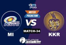 IPL 2021: MI vs KKR Match 34 | StumpsandBails Match Predictions MI vs KKR match prediction