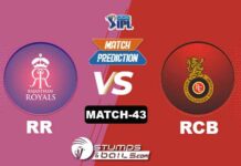 IPL 2021: RR vs RCB| StumpsandBails Match Predictions RR vs RCB StumpsandBails Match Predictions