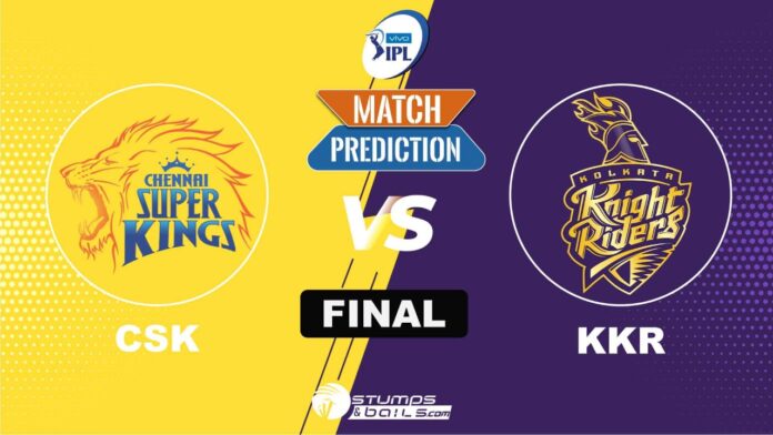 CSK vs KKR IPL final match predictions