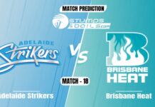BBL 2021: Adelaide Strikers vs Brisbane Heat Match Prediction Adelaide Strikers vs Brisbane Heat