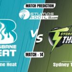 Match Prediction For Brisbane Heat vs Sydney Thunder