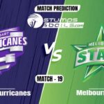 BBL 2021: Hobart Hurricanes vs Melbourne Stars Match Prediction