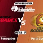 Perth Scorchers have won the toss and have opted to bat against Melbourne Renegades