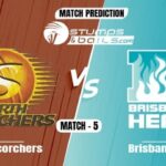 Match Prediction For Perth Scorchers vs Brisbane Heat