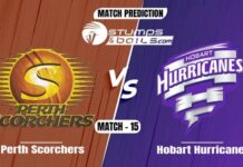Match Prediction For Perth Scorchers vs Hobart Hurricanes Perth Scorchers vs Hobart Hurricanes Match Prediction
