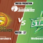 BBL 2021: Perth Scorchers vs Melbourne Stars Match Prediction
