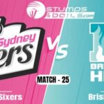 Sydney Sixers Secure 2- Wickets Win Against Brisbane Heat