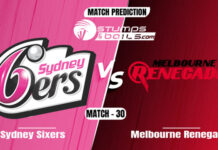 BBL 2021-22: Sydney Sixers vs Melbourne Renegades Match Prediction Sydney Sixers vs Melbourne Renegades Match Prediction