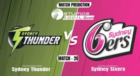 Sydney Thunder have won the toss and have opted to field against Sydney Sixers