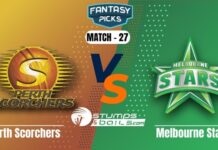 SCO vs STA Dream11 Prediction, Preview, Team And Predicted XI Perth Scorchers vs Melbourne Stars Dream 11 Predictions