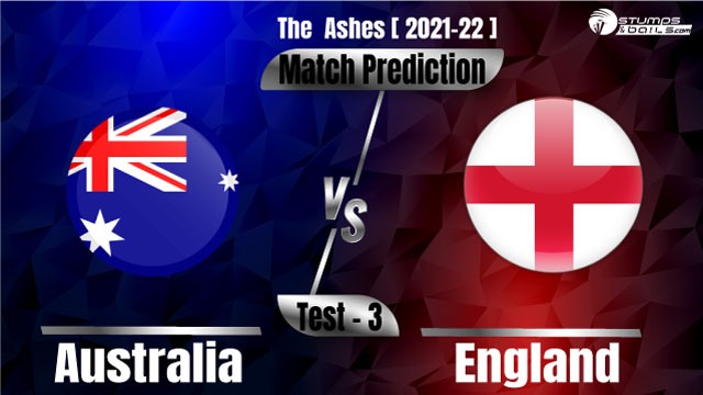 Ashes 2021: Australia vs England 3rd Test Match Prediction