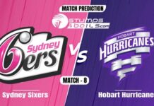 BBL 2021: SIX vs HUR, Match 8| StumpsandBails Match Predictions match prediction-SIX vs HUR