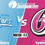 Sydney Sixers have won the toss and have opted to bat against Adelaide Strikers