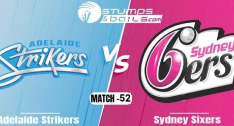 Sydney Sixers have won the toss and have opted to bat against Adelaide Strikers