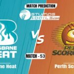 BBL 2021-22: Brisbane Heat vs Perth Scorchers Match Prediction