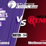 Hobart Hurricanes have won the toss and have opted to bat against Melbourne Renegades