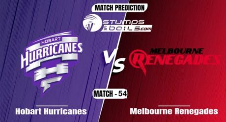 BBL 2021-22: Hobart Hurricanes vs Melbourne Renegades Match Prediction