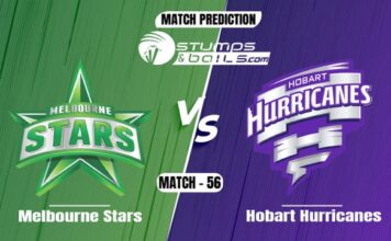 BBL 2021-22: Melbourne Stars vs Hobart Hurricanes Match Prediction Melbourne Stars vs Hobart Hurricanes