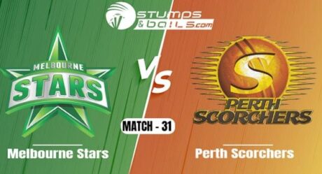 Perth Scorchers have won the toss and have opted to bat against Melbourne Stars