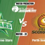 BBL 2021-22: Melbourne Stars vs Perth Scorchers Match Prediction