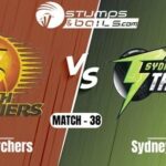 Perth Scorchers have won the toss and have opted to bat against Sydney Thunder